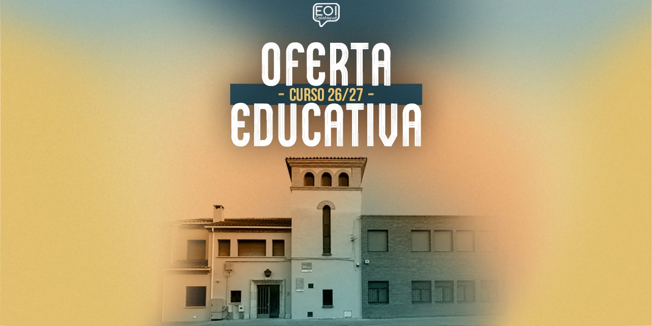 Oferta educativa curso 26-27