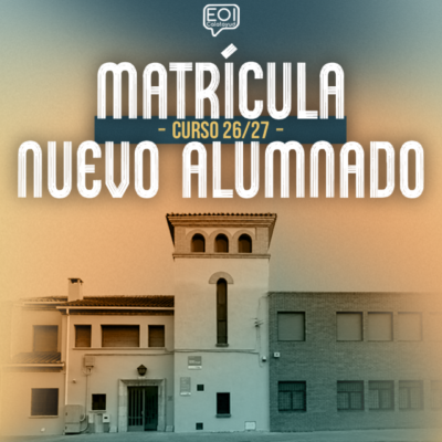 Matrícula curso 26/27